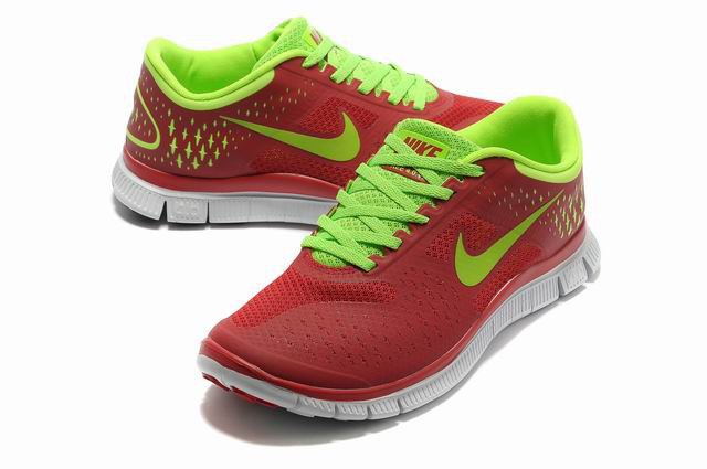 Nike Free 4.0 V2 Mens Shoes red green